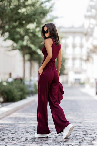 La Balancia | Hurtownia Odzieży Damskiej - Komplet BONNY - Bordo - Hurtownia Odzieży Damskiej - POSLKA Produkcja i Sprzedaż Hurtowa - La Balancia | Hurtownia Odzieży Damskiej