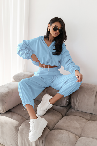 LaBalancia - Komplet HARLEM - Błękit - Hurtownia Odzieży Damskiej - POSLKA Produkcja i Sprzedaż Hurtowa - LaBalancia