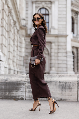 La Balancia | Hurtownia Odzieży Damskiej - Komplet WARRIS - Brąz - Hurtownia Odzieży Damskiej - POSLKA Produkcja i Sprzedaż Hurtowa - La Balancia | Hurtownia Odzieży Damskiej