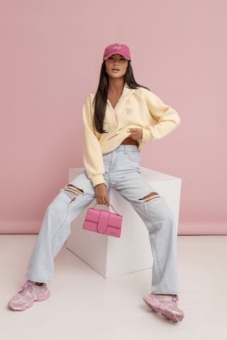 LaBalancia - Bluza polarowa LOOM - Żółty - Hurtownia Odzieży Damskiej - POSLKA Produkcja i Sprzedaż Hurtowa - LaBalancia