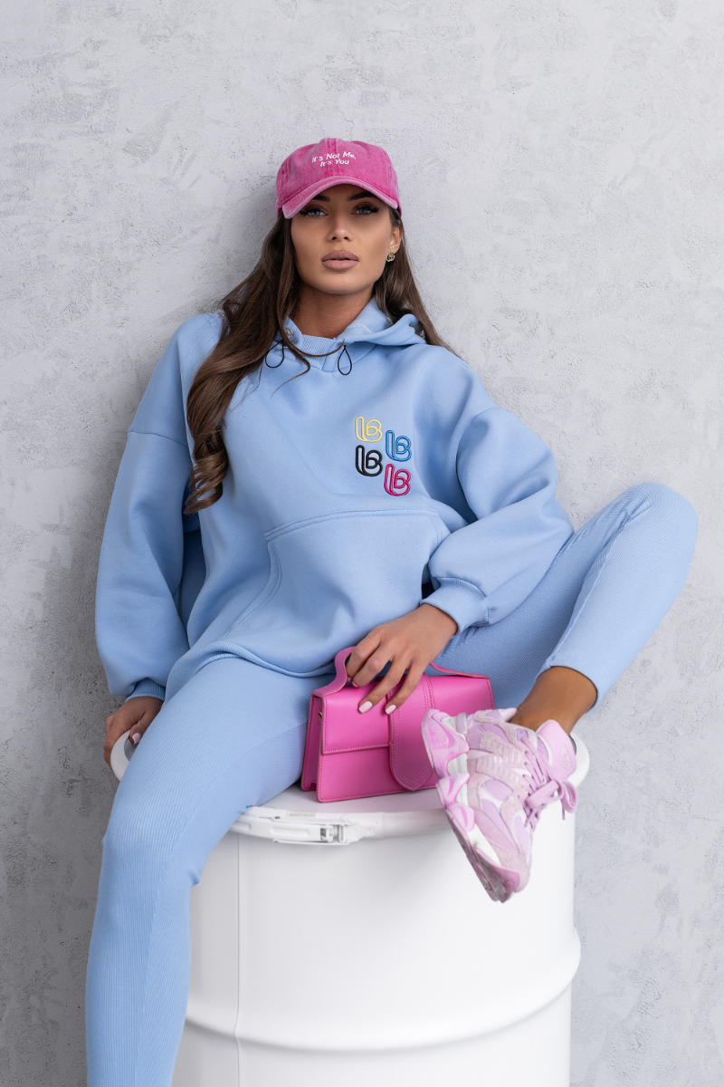 LaBalancia - Komplet RARITY - Błękitny - Hurtownia Odzieży Damskiej - POSLKA Produkcja i Sprzedaż Hurtowa - LaBalancia