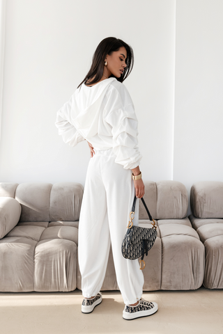 LaBalancia - Komplet HARLEM - Ecru - Hurtownia Odzieży Damskiej - POSLKA Produkcja i Sprzedaż Hurtowa - LaBalancia