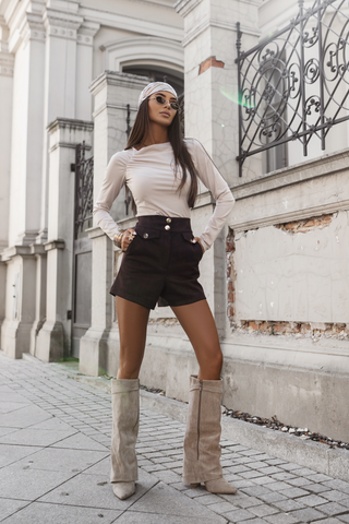 LaBalancia - Bluzka THEA - Beż - Hurtownia Odzieży Damskiej - POSLKA Produkcja i Sprzedaż Hurtowa - LaBalancia