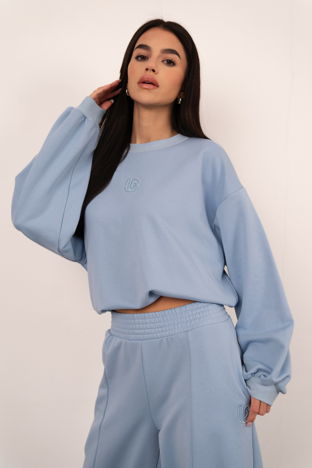 LaBalancia - Komplet BRONX - Błękit - Hurtownia Odzieży Damskiej - POSLKA Produkcja i Sprzedaż Hurtowa - LaBalancia