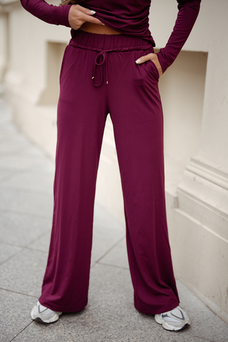 La Balancia | Hurtownia Odzieży Damskiej - Komplet SHIRA długi rękaw - Bordo - Hurtownia Odzieży Damskiej - POSLKA Produkcja i Sprzedaż Hurtowa - La Balancia | Hurtownia Odzieży Damskiej