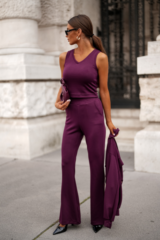 LaBalancia - Komplet LISSA - Fiolet - Hurtownia Odzieży Damskiej - POSLKA Produkcja i Sprzedaż Hurtowa - LaBalancia