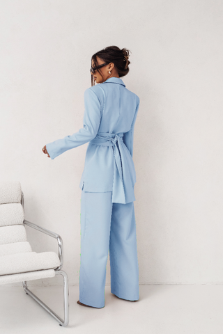 LaBalancia - Garnitur EMMA - Błękit - Hurtownia Odzieży Damskiej - POSLKA Produkcja i Sprzedaż Hurtowa - LaBalancia