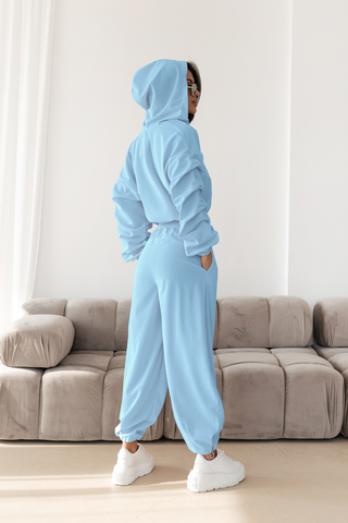 LaBalancia - Komplet HARLEM - Błękit - Hurtownia Odzieży Damskiej - POSLKA Produkcja i Sprzedaż Hurtowa - LaBalancia