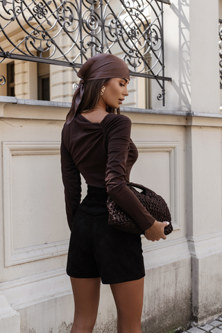 LaBalancia - Bluzka THEA - Brąz - Hurtownia Odzieży Damskiej - POSLKA Produkcja i Sprzedaż Hurtowa - LaBalancia