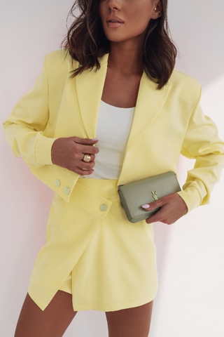 LaBalancia - Komplet CARRIE - Żółty - Hurtownia Odzieży Damskiej - POSLKA Produkcja i Sprzedaż Hurtowa - LaBalancia