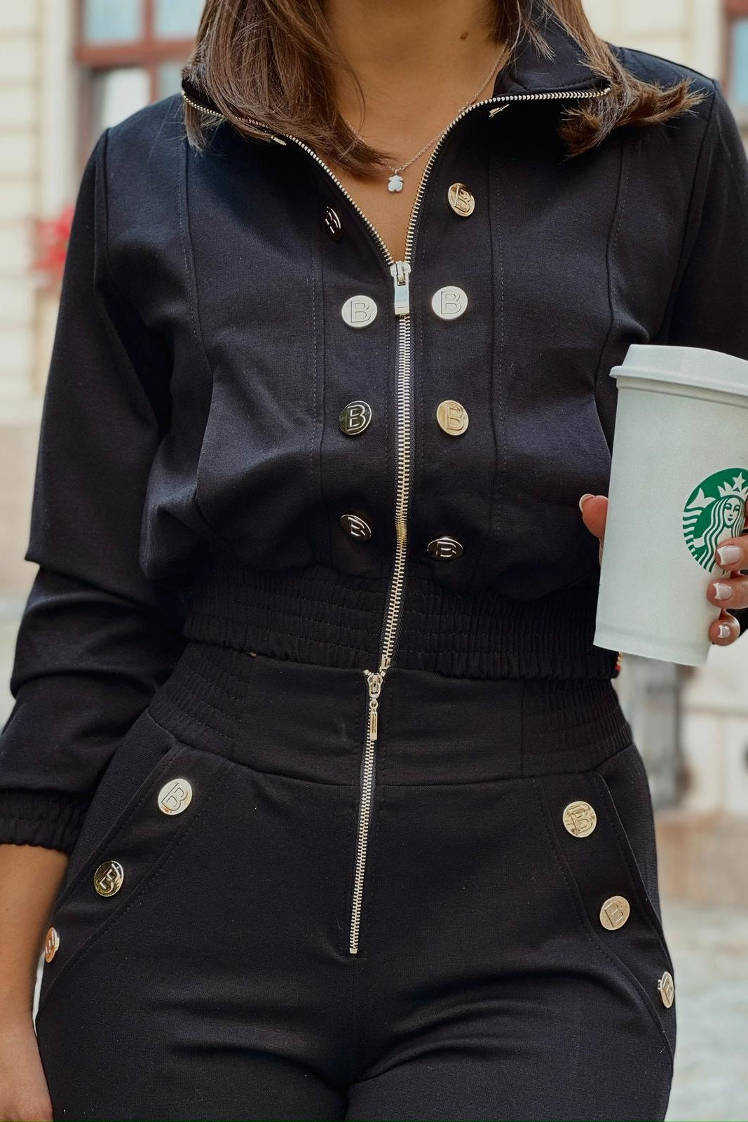 LaBalancia - Komplet premium excellence - Czarny - Hurtownia Odzieży Damskiej - POSLKA Produkcja i Sprzedaż Hurtowa - LaBalancia