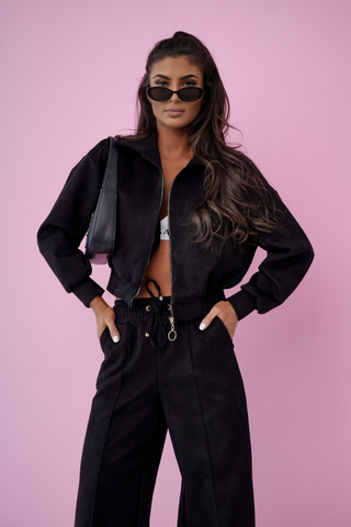 LaBalancia - Komplet SKYE - Czarny - Hurtownia Odzieży Damskiej - POSLKA Produkcja i Sprzedaż Hurtowa - LaBalancia