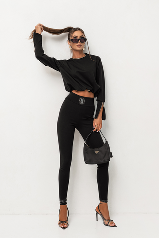 LaBalancia - Komplet Premium Agrafka - Czarny - Hurtownia Odzieży Damskiej - POSLKA Produkcja i Sprzedaż Hurtowa - LaBalancia