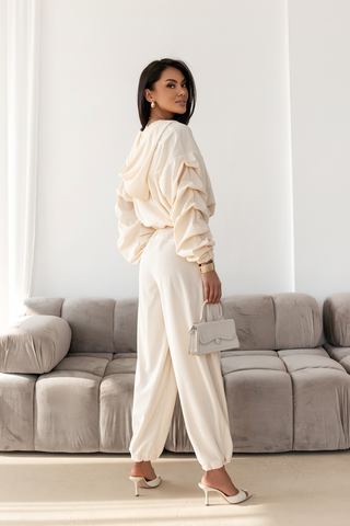 LaBalancia - Komplet HARLEM - Żółty - Hurtownia Odzieży Damskiej - POSLKA Produkcja i Sprzedaż Hurtowa - LaBalancia