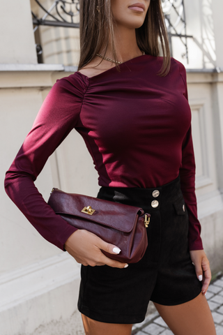 LaBalancia - Bluzka THEA - Bordo - Hurtownia Odzieży Damskiej - POSLKA Produkcja i Sprzedaż Hurtowa - LaBalancia