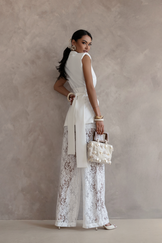 LaBalancia - Komplet AURA - Ecru - Hurtownia Odzieży Damskiej - POSLKA Produkcja i Sprzedaż Hurtowa - LaBalancia