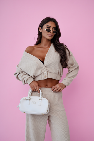 LaBalancia - Komplet MEGGI sztruks - Beż - Hurtownia Odzieży Damskiej - POSLKA Produkcja i Sprzedaż Hurtowa - LaBalancia