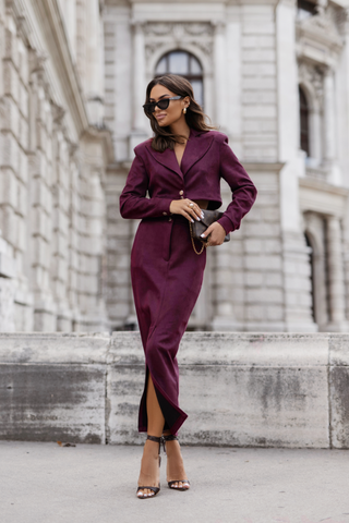 La Balancia | Hurtownia Odzieży Damskiej - Komplet WARRIS - Bordo - Hurtownia Odzieży Damskiej - POSLKA Produkcja i Sprzedaż Hurtowa - La Balancia | Hurtownia Odzieży Damskiej