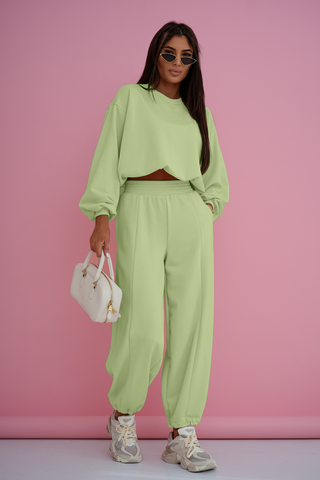 LaBalancia - Komplet BRONX - Matcha - Hurtownia Odzieży Damskiej - POSLKA Produkcja i Sprzedaż Hurtowa - LaBalancia