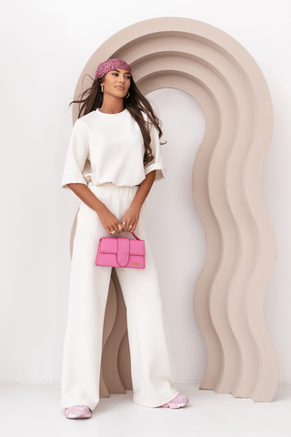 LaBalancia - Komplet LAUREL - Ecru - Hurtownia Odzieży Damskiej - POSLKA Produkcja i Sprzedaż Hurtowa - LaBalancia