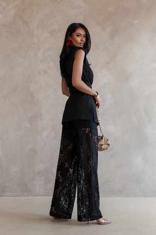 LaBalancia - Komplet AURA - Czarny - Hurtownia Odzieży Damskiej - POSLKA Produkcja i Sprzedaż Hurtowa - LaBalancia