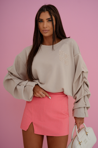 LaBalancia - Bluza REMY etro - Beż - Hurtownia Odzieży Damskiej - POSLKA Produkcja i Sprzedaż Hurtowa - LaBalancia