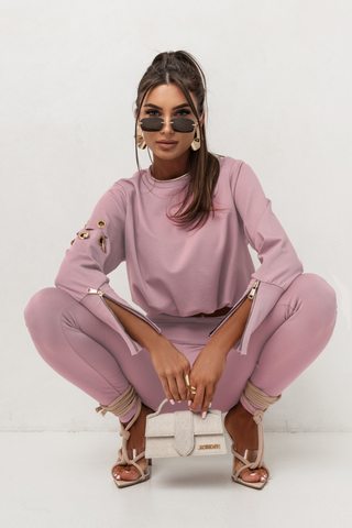 LaBalancia - Komplet Premium Agrafka - Jasny róż - Hurtownia Odzieży Damskiej - POSLKA Produkcja i Sprzedaż Hurtowa - LaBalancia