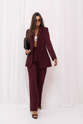 LaBalancia - Garnitur EMMA - Bordo - Hurtownia Odzieży Damskiej - POSLKA Produkcja i Sprzedaż Hurtowa - LaBalancia