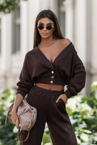 LaBalancia - Komplet MEGGI sweterek - Brąz - Hurtownia Odzieży Damskiej - POSLKA Produkcja i Sprzedaż Hurtowa - LaBalancia