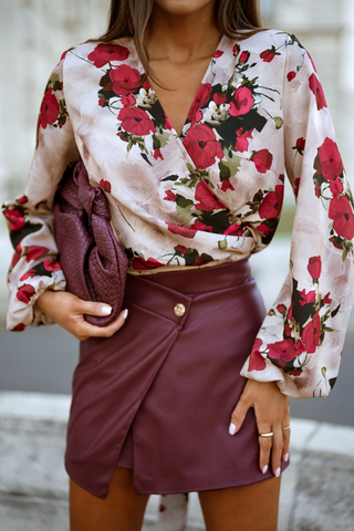 LaBalancia - Bluzka TULLA - Vintage Rose - Hurtownia Odzieży Damskiej - POSLKA Produkcja i Sprzedaż Hurtowa - LaBalancia