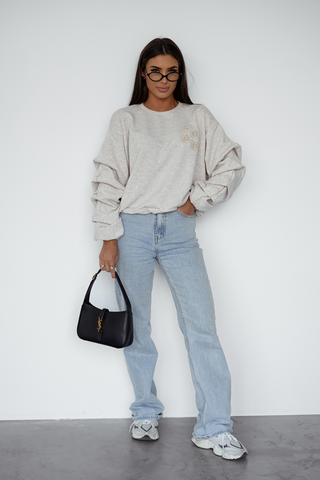 LaBalancia - Bluza REMY etro - Melanż beż - Hurtownia Odzieży Damskiej - POSLKA Produkcja i Sprzedaż Hurtowa - LaBalancia