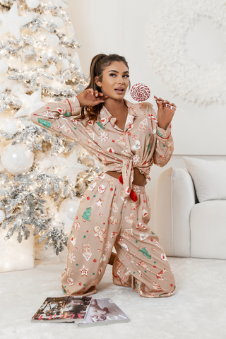 LaBalancia - Komplet piżama TALLY - Cookies - Hurtownia Odzieży Damskiej - POSLKA Produkcja i Sprzedaż Hurtowa - LaBalancia