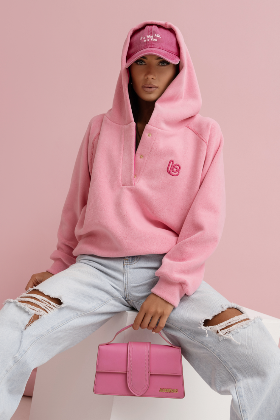 LaBalancia - Bluza polarowa LOOM - Róż - Hurtownia Odzieży Damskiej - POSLKA Produkcja i Sprzedaż Hurtowa - LaBalancia