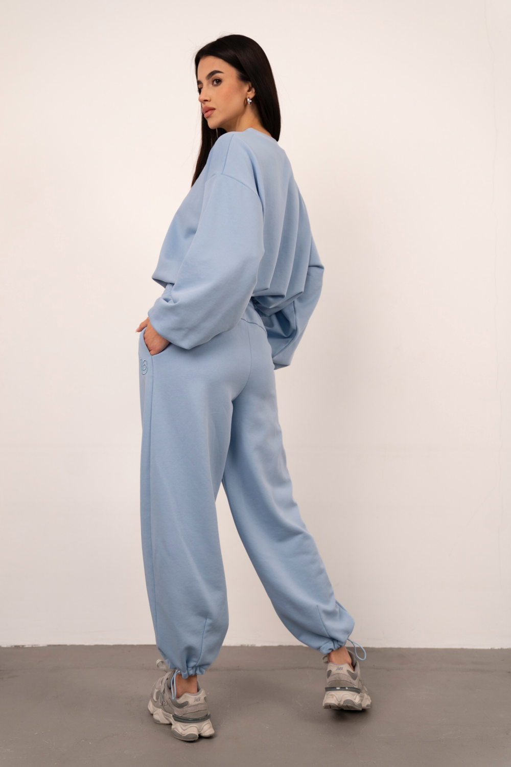 LaBalancia - Komplet BRONX - Błękit - Hurtownia Odzieży Damskiej - POSLKA Produkcja i Sprzedaż Hurtowa - LaBalancia